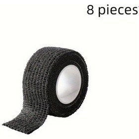 Resim Gateesat 8 Parça Kendinden Yapışkanlı Ter Emici Direksiyon Koruması Anti Kayma Tapesi Siyah Adet 