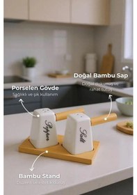 Resim Fosh Tuzluk Ve Biberlik B6499 Beyaz 