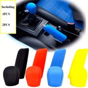 Resim 1 Adet/2 Adet Araç Manuel Silikon Vites Topuzu Kılıfı, El Freni Koruyucu Kol - Oto Aksesuar 