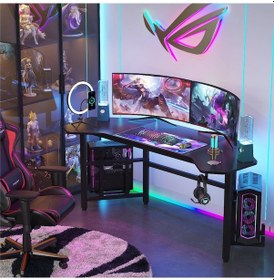 Resim Zizuva Tasarım Oyuncu Masası Ceviz 