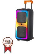 Resim Universal Taşınabilir Büyük Boy Rgb Bluetooth Mikrofonlu Parti Hoparlör Ndr-1097 dijitalindirim