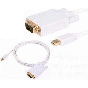 Resim 3 Metre Mini Displayport To VGA Thunderbolt Görüntü Kablosu 