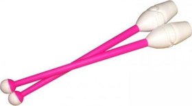 Resim Gymo Birbirine Bağlanabilir Ritmik Cimnastik Labut 36.5cm Beyaz-Pembe 