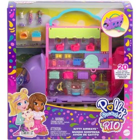 Resim Nessiworld HWP19 Polly Pocket Adventures in Rio Uçak Oyun Seti 