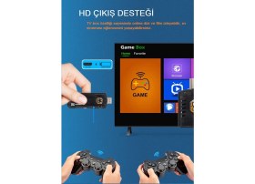Resim Arcade Retro Oyun Konsolu 8K 10.000 Oyunlu Hd Mini Tv Android 