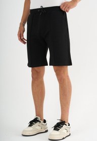 Resim Zane Erkek Comfort Fit Siyah Şort & Bermuda - Siyah / S 