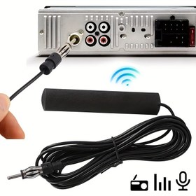 Resim 5m Sinyal Güçlendirici Anten, Evrensel Araç Radyo FM Amplifikatör Anten, Pilsiz, Otomotiv Ses Aksesuarı 