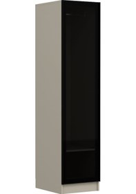 Resim Minar Kale 1 Kapaklı Dolap Cam Kapak 210cm - Kumtaşı/füme - Askılıklı Kumtaşı 