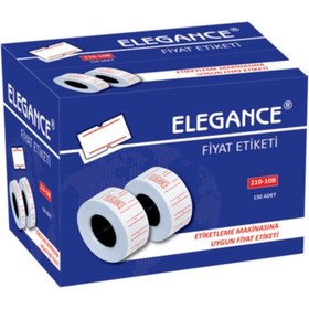 Resim Rubenis Elegance Makine Fiyat Etiketi Beyaz 210-10/b 10 Lu (1 Paket 10 Adet) 