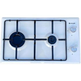Resim Eminçelik EC-AÜ 4120 WE30 LG LPG'li (Çakmaksız) Set Üstü Domino Beyaz Emaye Ocak 