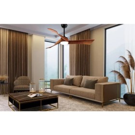 Resim Fancium LED Aydınlatmalı Uzaktan Kumandalı Kahverengi Tavan Vantilatörü DKF-305 