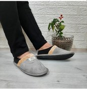 Resim Ucc Gri İçi Kürklü Ev İçi Tüylü Misafir Terliği 001 