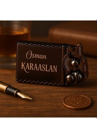 Resim Hediye Çakmak Kişiye Özel İsim Yazılı Ve Mdf Tasarım Kutulu No:1001 Füme 