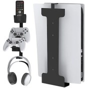 Resim Cbtx Ps5 Oyun Konsolu, Denetleyici, Kulaklık Depolama Ekran Standı İçin Evrensel Metal Duvar Montaj Tutucu 