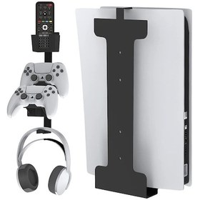 Resim Cbtx Ps5 Oyun Konsolu, Denetleyici, Kulaklık Depolama Ekran Standı İçin Evrensel Metal Duvar Montaj Tutucu 