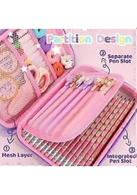 Resim Valkyrie 3 Boyutlu Büyük Unicorn Su Geçirmez Kalem Kutusu Pembe 