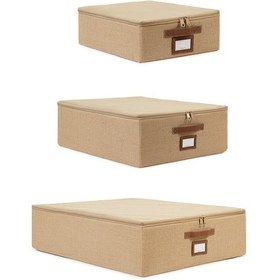 Resim Ocean Home Textile 3'lü Jüt Destekli Hurç Set 31 x 38 x 12 + 45 x 55 x 18 + 55 x 70 x 18 cm 