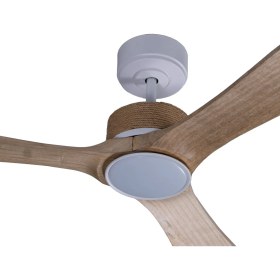 Resim Muğla Beyaz Aydınlatmalı Uzaktan Kumandalı 132CM Tavan Vantilatörü 