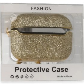 Resim Airpods 3 (3.nesil) Spell Simli Kılıf Gold 