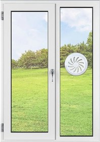 Resim Menfez Şeffaf Beyaz Doğalgaz Cam Ventilasyon 