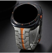 Resim Oldfriend Samsung Galaxy Uyumlu Watch Ultra 47mm Kavisli Titanyum Alaşım İş Kayışı Erkek Bileklik Karışık Renk 