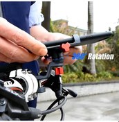 Resim Xindoker Alüminyum Bisiklet Telefon Tutucu Titanyum - 25-31.8mm Direk Uyumlu, 55-95mm Genişlik Ayarı, 360 Döner, Dayanıklı Diğer 