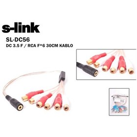 Resim S-Link Sl-Dc56 Dc3.5/F To Dc3.5/F 6`Lı Ses Ço Kablo 