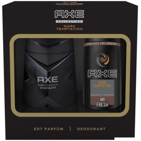 Resim Axe Dark Temptation Edt 100 ml Erkek Parfümü ve 150 ml Deodorant Kofre Set 