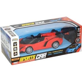 Resim 1:18 Sports Car Kumandalı Pilli Araba Drift Spor Kırmızı Ve Mavi Karışık 