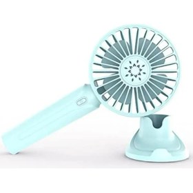 Resim Chronus El Cep Fanı Mini Taşınabilir Fan 2000MAH USB Pille Çalışan USB Şarj Edilebilir Fan, Hız Ayarlı Sessiz Masa Fanı, Tabanlı (Yurt Dışından) 