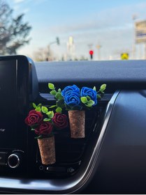 Resim Plantarrium Design Oto Aksesuar/Koku- Mini Mantar Taraftar Buket "Lacivert Sarmaşık" 