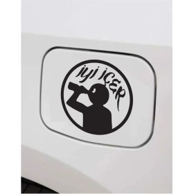 Resim Iyi Içer Komik Depo Kapağı Sticker 11X11 cm 