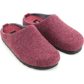 Resim Gezer Kadın Kışlık Keçe Rahat Taban Ev Bahçe Terlik Gt1kzm.16212.02.0ı7.0c Bordo 