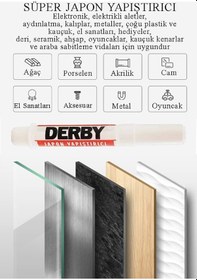 Resim Japon Yapıştırıcısı Derby 1 Adet Mini Parmak Japon Yapıştırıcı Kuvvetli Hızlı Yapıştırıcı 1.5 Gr 1 Adet 