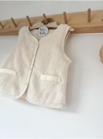 Resim KEY KIDS Bej Peluş Welsoft Bebek ve Çocuk Yelek 