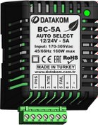 Resim Datakom Bc5A-12V-24V Akıllı Akü Şarj Cihazı Redresör 5 Amper 