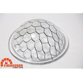 Resim Kara Fırın Aydınlatma Camı Telli 