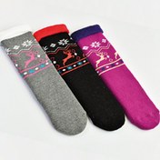 Resim MEM SOCKS 3'lü Kartanesi-geyik Desenli Kaydırmaz Havlu Çocuk Çorabı 