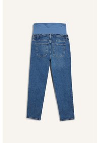 Resim Defacto Straıght Fıt Beli Lastikli Bilek Boy Jean Yıkamalı Hamile Pantolon H2077ax26smnm28 