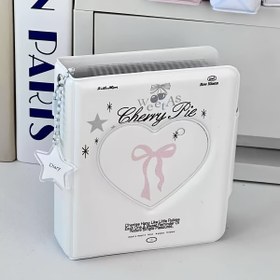 Resim 3 İnç Şeffaf Kart Depolama Kitabı, Akrilik Yıldız Zincir Asılı Süsleme - Vişne Tasarımı, Şeffaf Cep Düzenleyici, Toplayıcılar İçin İdeal, Kart Oyunları ve Hobi Sevginler İçin İdeal, Kart Depolama Kitabı 