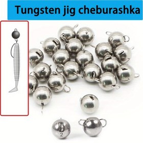 Resim 5 Adet Büyük Kulaklı Maymun Tungsten Çelik Balık Kolyesi - Küçük Hacim ve Ağır Ağırlık, Daha Stabil Olmak İçin Hızlı Batan, Uzun Atışlar için Uygun, Okulların Hassas Konumlandırılması, Yemli Deniz Balıkçılığı için Uygun 1G//2G/3G/5G/6G/7G/8G 