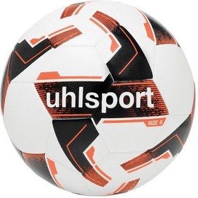 Resim Beyaz - Siyah - Fosforlu Turuncu Uhlsport Futbol Topu Resist Synergy 100172001 Beyaz 