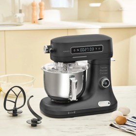 Resim Karaca Pro Artisan 1600W Zaman Ayarlı Tartılı Mutfak Şefi 5 lt Matte Black Özellikli Mikser 