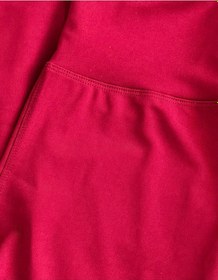 Resim Alya Underwear Toparlayıcı Yüksek Bel Kadın Günlük Spor Parlak Tayt Bordo 