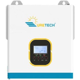 Resim Uretech 3KVA 3000VA 3000 Watt Tam Sinüs Şarjlı Akıllı H.V. 80A Mppt İnverter 24V-220V İnvertör 3kw 