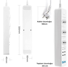 Resim Colezium Vtn Bp-01 Wifi Yüksek Akım Korumalı Hızlı Şarj Özellikli Akıllı Priz 