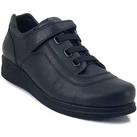 Resim Mammamia 3775 Hakiki Deri Günlük Kadın Ayakkabı-siyah Siyah 