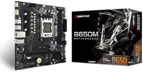 Resim Biostar B650 MT Ddr5 6000MHZ S+V+Gl Am5 Micro Atx Anakart 