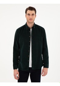 Resim Pierre Cardin Erkek Yeşil Gömlek Desenli 50292347-vr054 Yeşil 