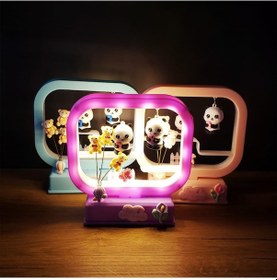 Resim Müzikli Dekoratif Işıklı Sevimli Panda Renkli 